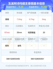 细支阿诗玛香烟多少钱一包|玉溪细支阿诗玛香烟多少钱一包